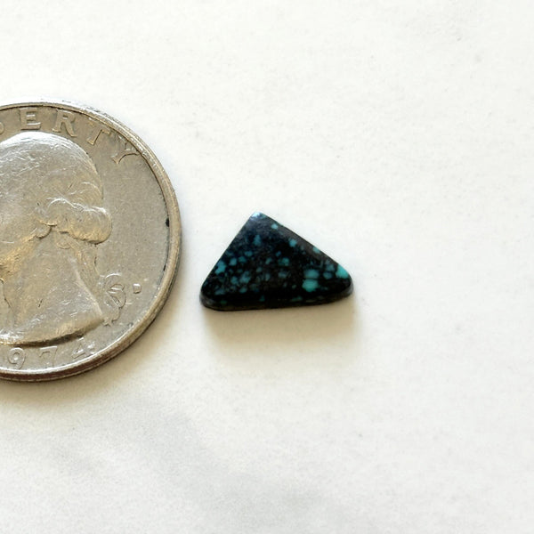 Small Deep Blue Triangle Lander Blue Turquoise Dimensions