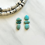 Small Sky Blue Mixed Number 8 Turquoise, Set of 6 Background