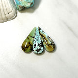 Medium Mixed Teardrop Mixed Turquoise, Set of 3 Background