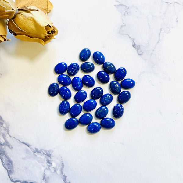 7x9mm Oval Lapis Lazuli, Set of 8