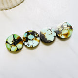 Small Mixed Round Mixed Turquoise, Set of 4 Background