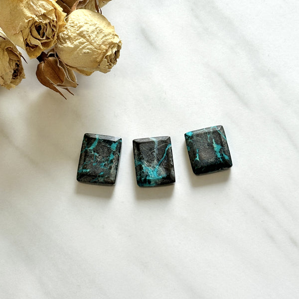 Medium Sky Blue Mixed Blue Moon Turquoise, Set of 3 Background