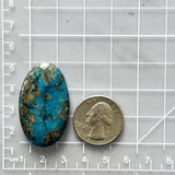 Large Ocean Blue Oval Ithaca Peak Turquoise Dimensions
