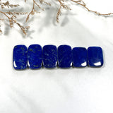 Medium Deep Blue Cushion Lapis Lazuli, Set of 6 Background