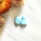 Small Faint Blue Mixed Sand Hill Turquoise, Set of 2 Background