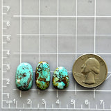 Medium Sky Blue Mixed Royston Turquoise, Set of 3 Dimensions