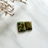 Large Earth Brown Bar Namtso Lake Turquoise, Set of 2 Background