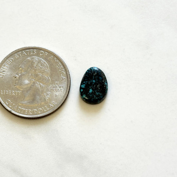 Small Deep Blue Freeform Lander Blue Turquoise Dimensions