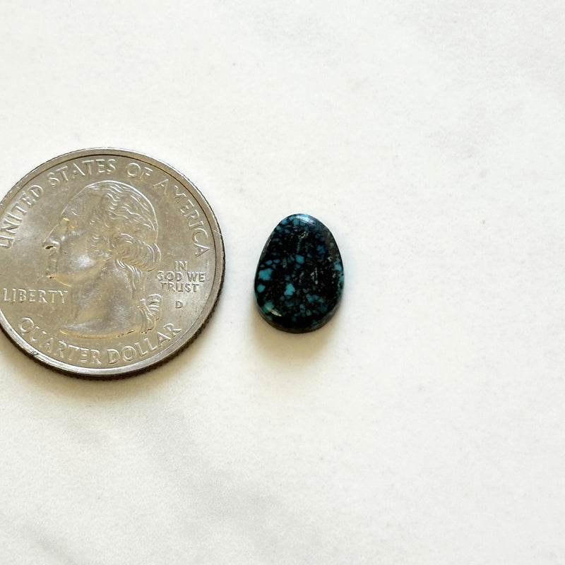 Small Deep Blue Freeform Lander Blue Turquoise Dimensions