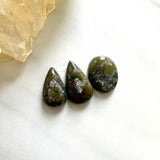 Small Earth Brown Mixed Treasure Mountain Turquoise, Set of 3 Background