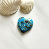 Large Sky Blue Heart Ithaca Peak Turquoise Background