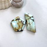 Medium Faint Blue Mixed Treasure Mountain Turquoise, Set of 2 Background