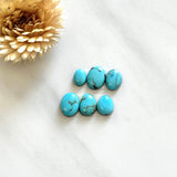 Small Sky Blue Mixed Kingman Turquoise, Set of 6 Background