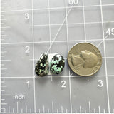 Small Sky Blue Mixed Yungai Turquoise, Set of 2 Dimensions
