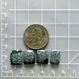 Medium Purple Bar Milky Way Turquoise, Set of 4 Dimensions