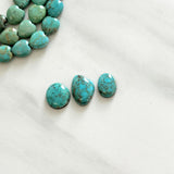 Small Sky Blue Freeform Number 8 Turquoise, Set of 3 Background