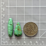 Large Sea Green Mixed Namtso Lake Turquoise, Set of 2 Dimensions