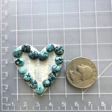 Small Mixed Mixed Yungai Turquoise, Set of 15 Dimensions