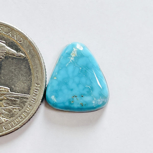  L14 x W13 x H4 Sky Blue Triangle Bisbee Turquoise Dimensions