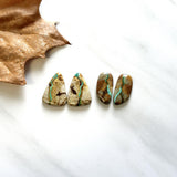 Large Sky Blue Mixed Royston Turquoise, Set of 4 Background