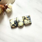 Medium Yellow Bar Crescent Lake Variscite, Set of 3 Background