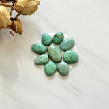 Small Mint Green Mixed Broken Arrow Variscite, Set of 9 Background