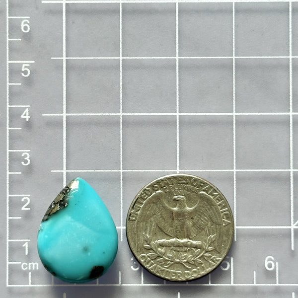 Medium Sky Blue Teardrop Ithaca Peak Turquoise Dimensions