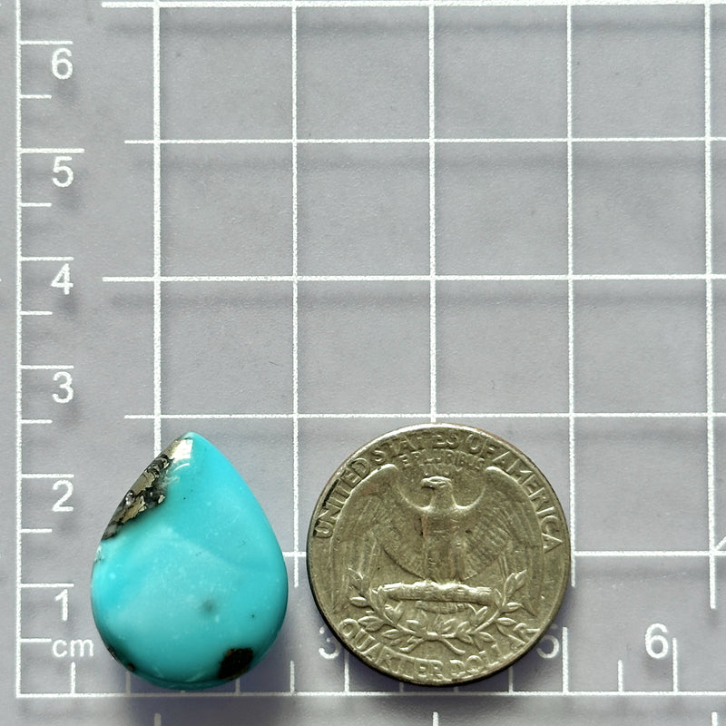 Medium Sky Blue Teardrop Ithaca Peak Turquoise Dimensions