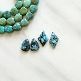 Small Sky Blue Mixed Yungai Turquoise, Set of 4 Background