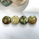 Small Mixed Round Mixed Turquoise, Set of 4 Background