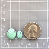 Small Faint Green Freeform Yungai Turquoise, Set of 2 Dimensions