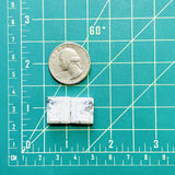 Medium White Bar White Buffalo Dolomite, Set of 2 Dimensions