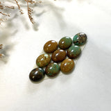 Small Mixed Oval Treasure Mountain Turquoise, Set of 9 Background