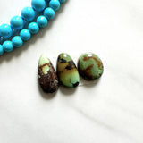 Small Sea Green Mixed Treasure Mountain Turquoise, Set of 3 Background