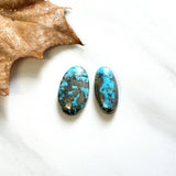 Large Sky Blue Oval Ithaca Peak Turquoise, Set of 2 Background