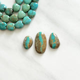 Large Sky Blue Mixed Royston Turquoise, Set of 3 Background