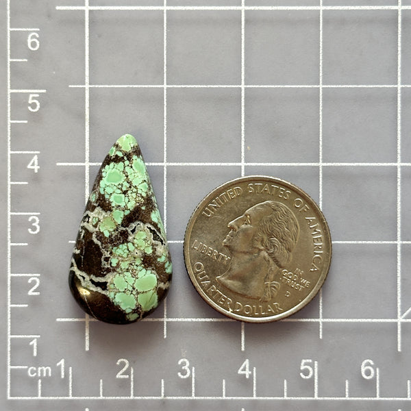 Large Sea Green Teardrop Bamboo Mountain Turquoise Dimensions