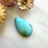 Large Sky Blue Teardrop Kingman Turquoise Background