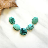Small Sea Green Mixed Yungai Turquoise, Set of 5 Background