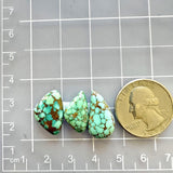 Medium Sea Green Mixed Namtso Lake Turquoise, Set of 3 Dimensions