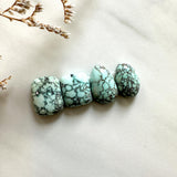 Small Faint Blue Mixed Namtso Lake Turquoise, Set of 4 Background