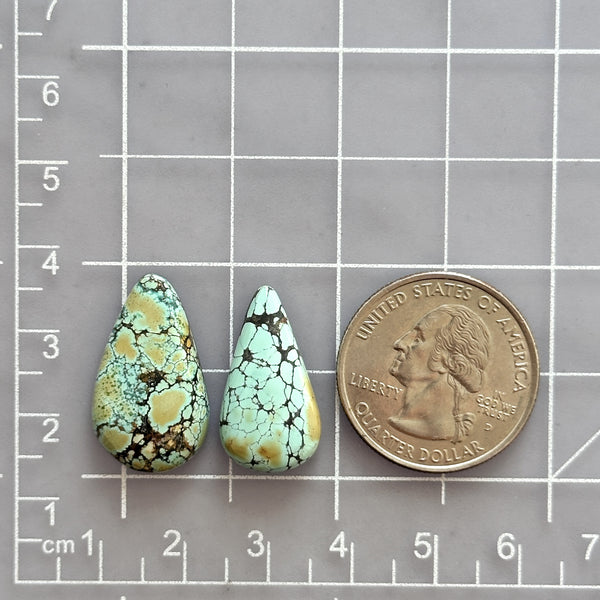 Medium Sky Blue Teardrop Giraffe Turquoise, Set of 2 Dimensions