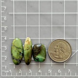 Medium Sea Green Mixed Crescent Lake Variscite, Set of 3 Dimensions