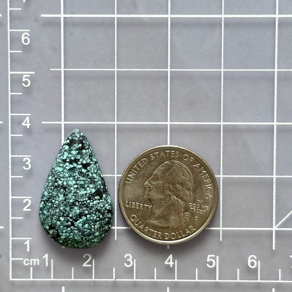 Large Sky Blue Teardrop Milky Way Turquoise Dimensions