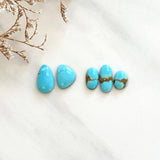 Small Sky Blue Mixed Number 8 Turquoise, Set of 5 Background