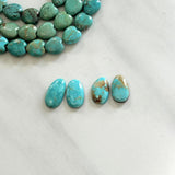 Small Sky Blue Mixed Royston Turquoise, Set of 4 Background