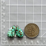 Medium Sky Blue Teardrop Namtso Lake Turquoise, Set of 2 Dimensions