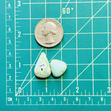 Small Mint Green Mixed Carico Lake Turquoise, Set of 2 Dimensions
