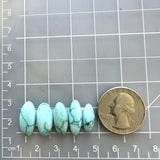 Small Sky Blue Surfboard Sleeping Beauty Turquoise, Set of 5 Dimensions