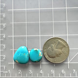 Medium Sky Blue Mixed Sonoran Blue Turquoise, Set of 2 Dimensions